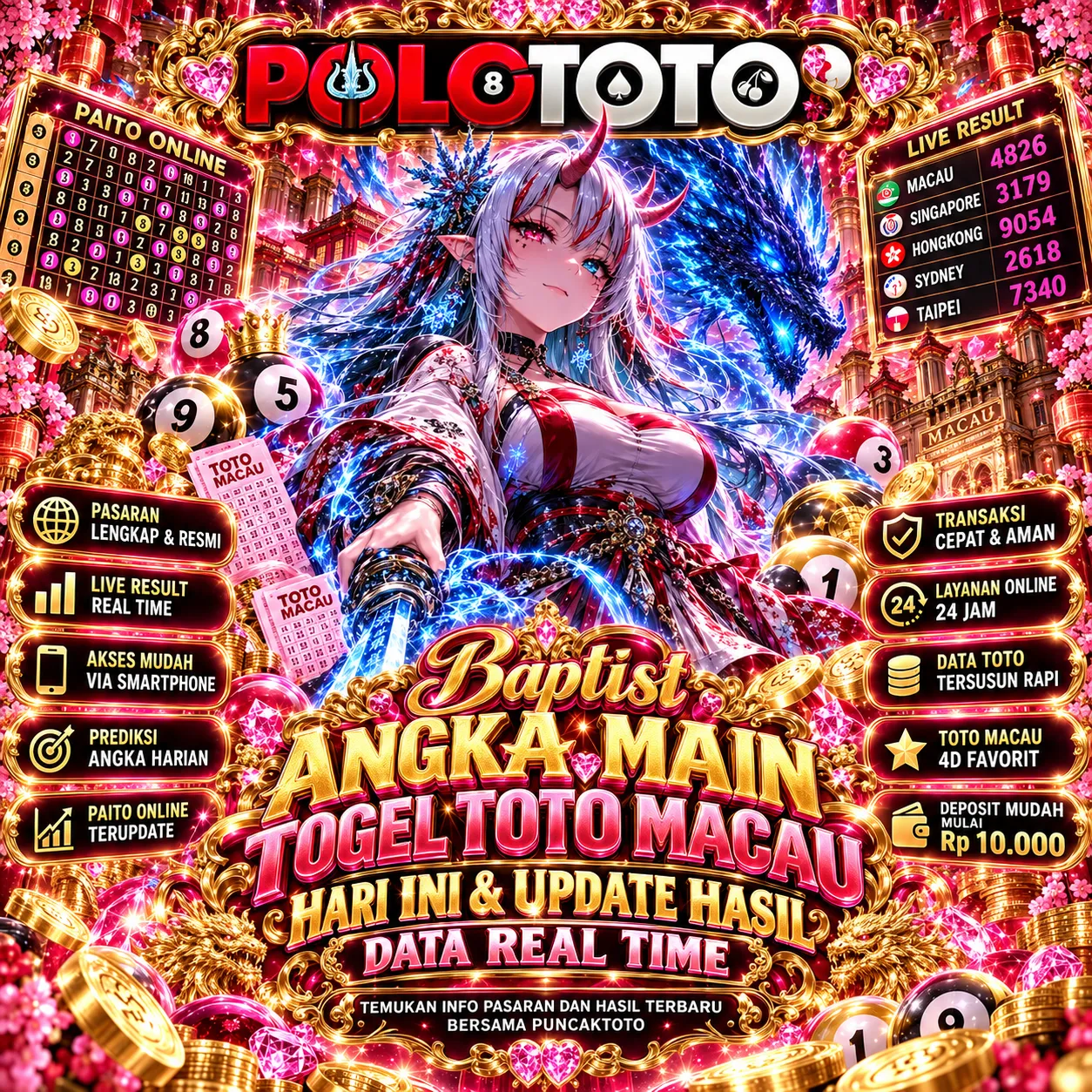 SOLOTTO ‡ Baptist Angka Main Togel Toto Macau Hari Ini & Update Hasil Data Real Time